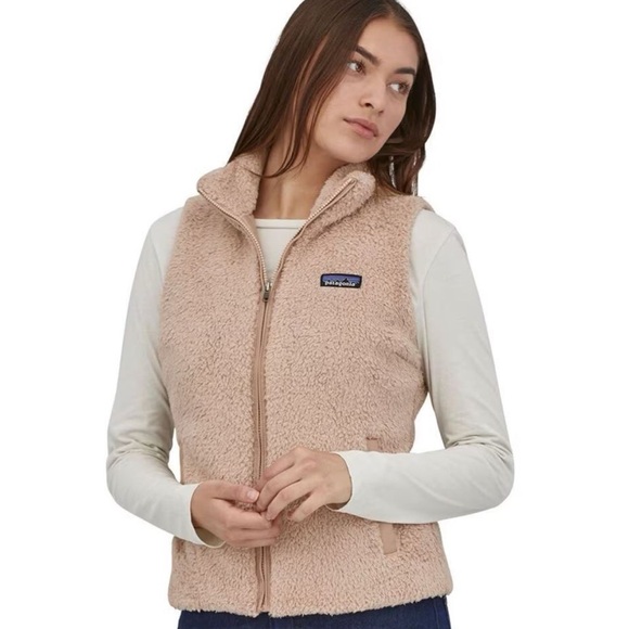 Patagonia Women’s Los Gatos Fleece Vest Pampas Tan Size S